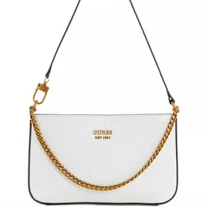 NWOT GUESS Katey Croc Shoulder Bag
